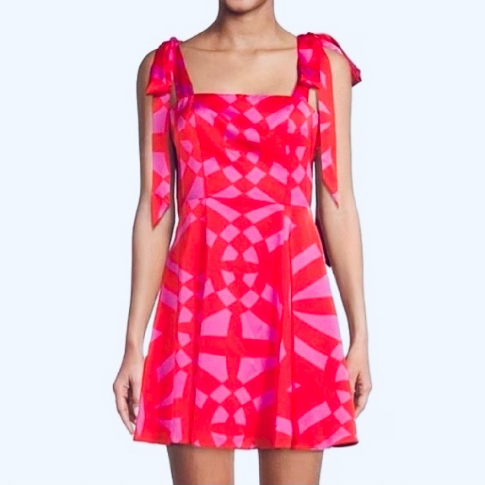 Gianni Bini Satin Shoulder Bow Dress  4